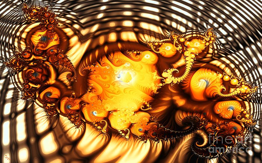 Abstract Digital Art - Squirm by Ron Bissett