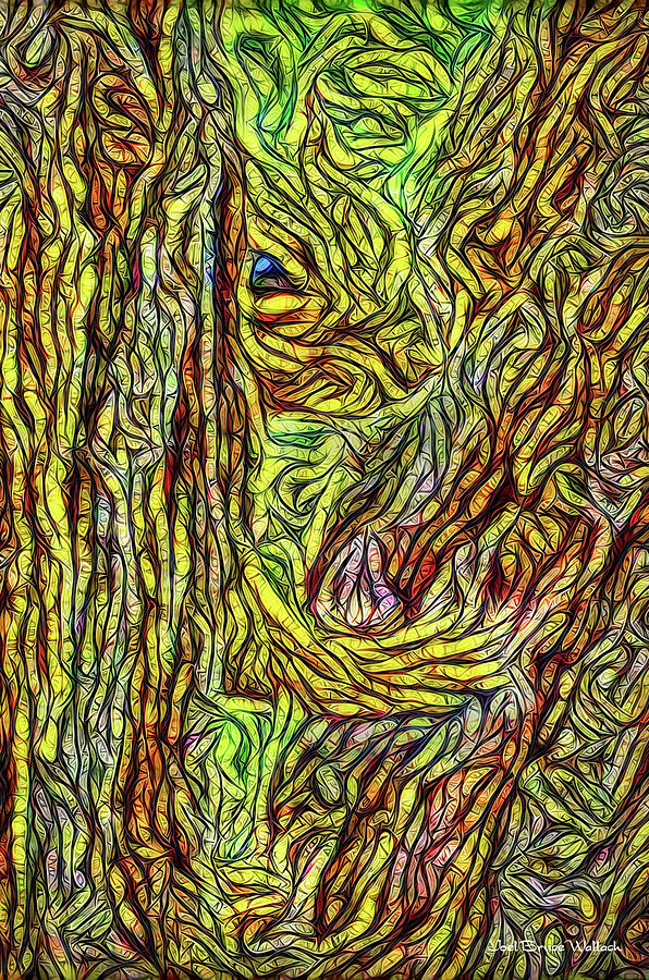 Squirrel In Sheltering Tree Digital Art by Joel Bruce Wallach