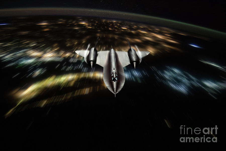 SR-71 Night Stalker Digital Art by Airpower Art
