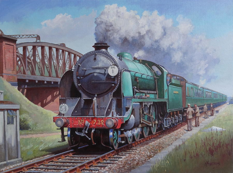 SR King Arthur class. Painting by Mike Jeffries