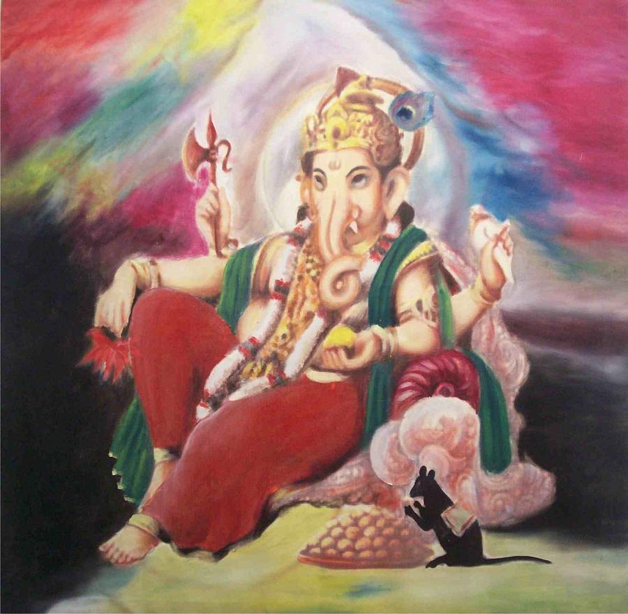 sri ganesha painting