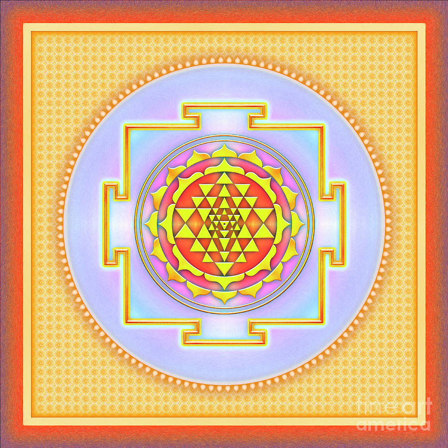 Sri Yantra - No. 3 Digital Art by Dirk Czarnota