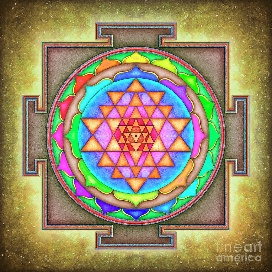 Sri Yantra - Artwork 7.4 Digital Art by Dirk Czarnota - Fine Art America