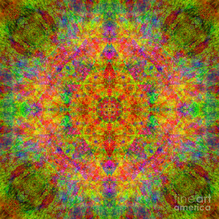 Sri Yantra Earth Mandala Digital Art by Susan Bloom - Fine Art America