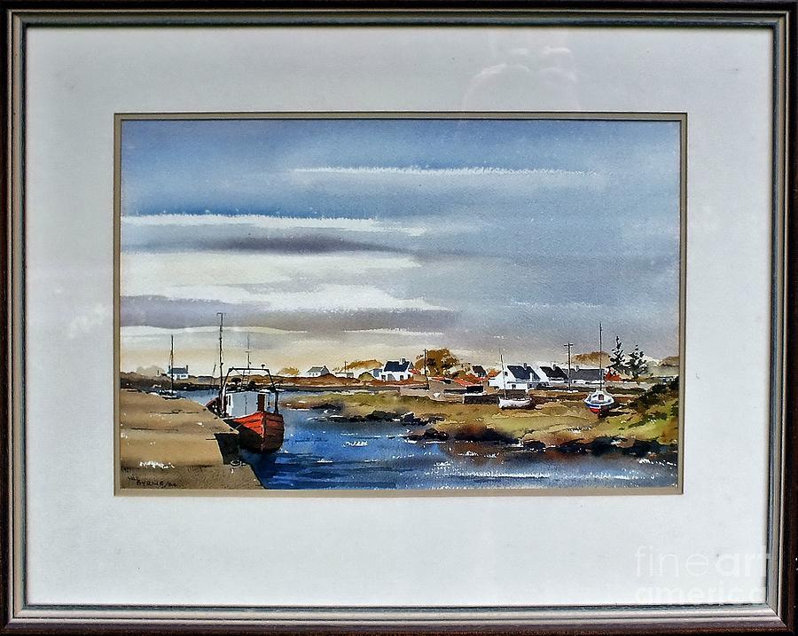 F 730 Sruthan Connemara Galway....vb730 Painting by Val Byrne