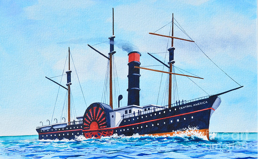 SS Central America Painting by Rick Mock