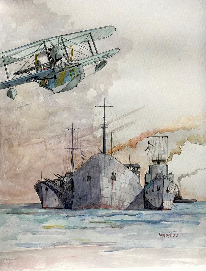 SS Ohio III Painting by Ray Agius