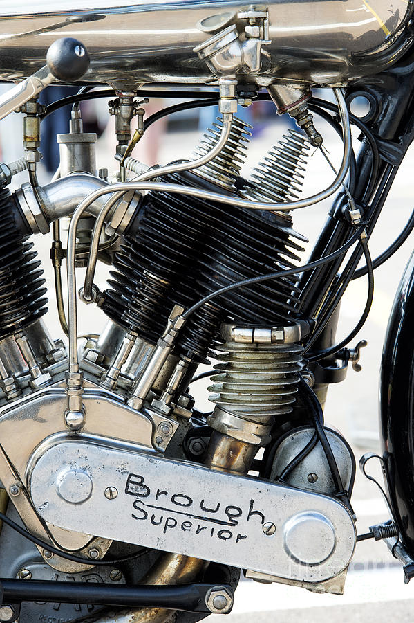 Motorcycle Photograph - SS80 Engine by Tim Gainey