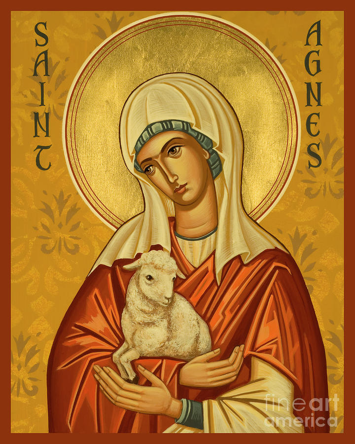 st. agnes - jcagn, joan cole, st. agnes, saints, holy people, catholic, chr...
