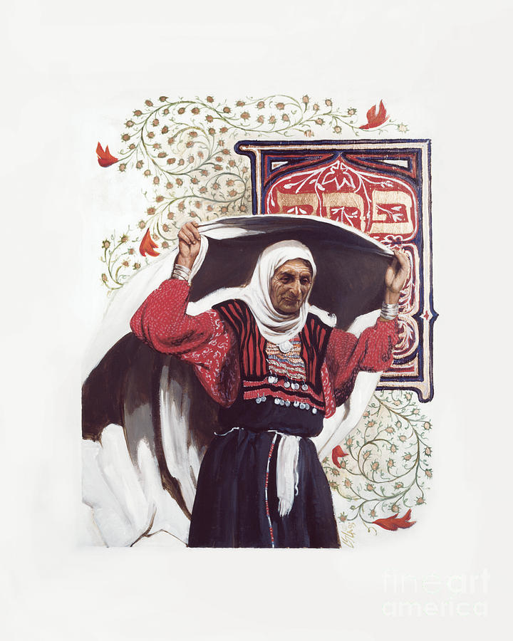 St. Anna the Prophetess - LGATP Painting by Louis Glanzman