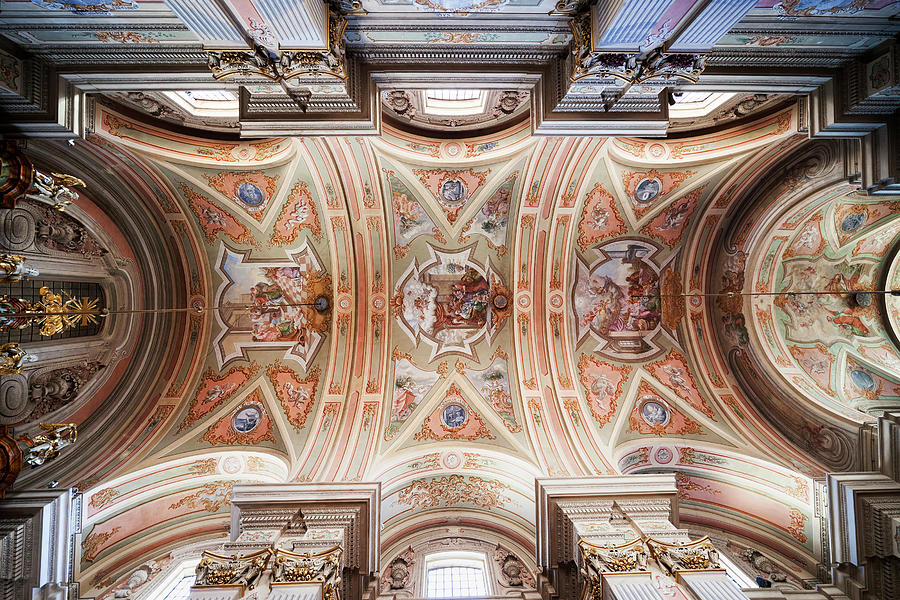 St. Anne Church Ceiling in Warsaw Photograph by Artur Bogacki