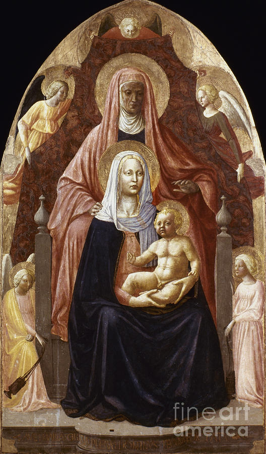 St. Anne, Madonna & Child Photograph by Granger