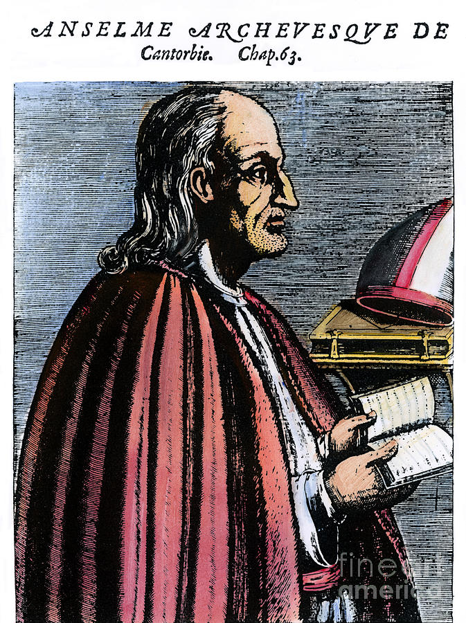 St. Anselm Of Canterbury Drawing by Granger