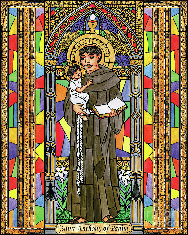 St. Anthony of Padua - BNANT Painting by Brenda Nippert - Fine Art America