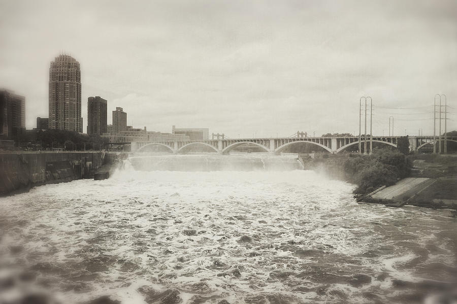 St. Anthony Falls in Spring Photograph by Hermes Fine Art