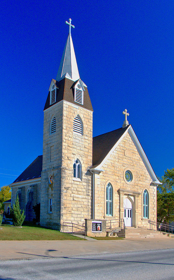 St Anthony Catholic Church of Strong City, Kansas Photograph by Josephine Buschman