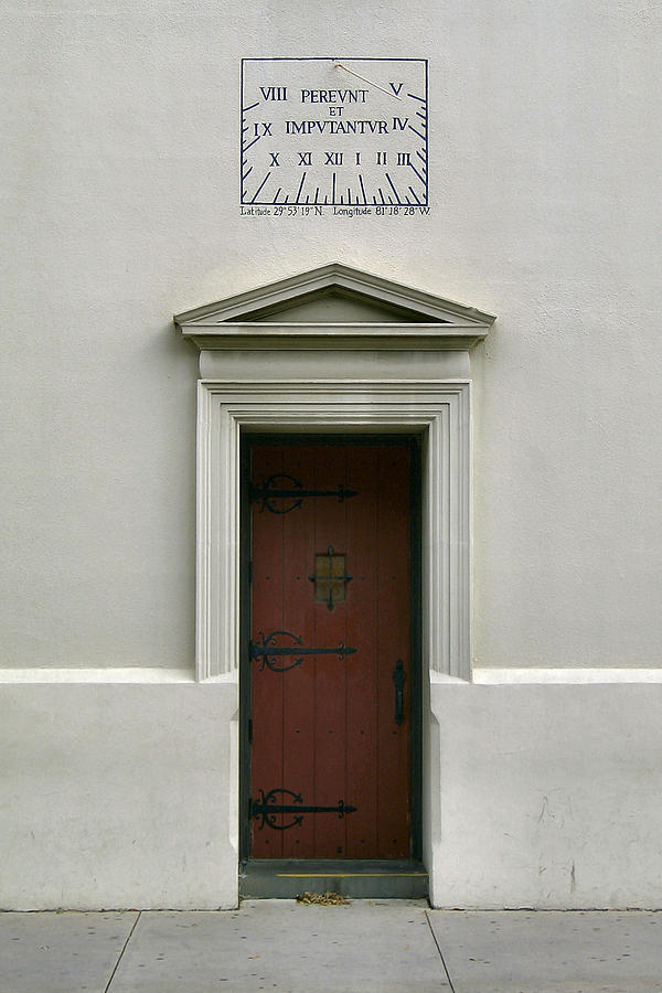 St. Augustine Doorway Photograph by Lin Grosvenor