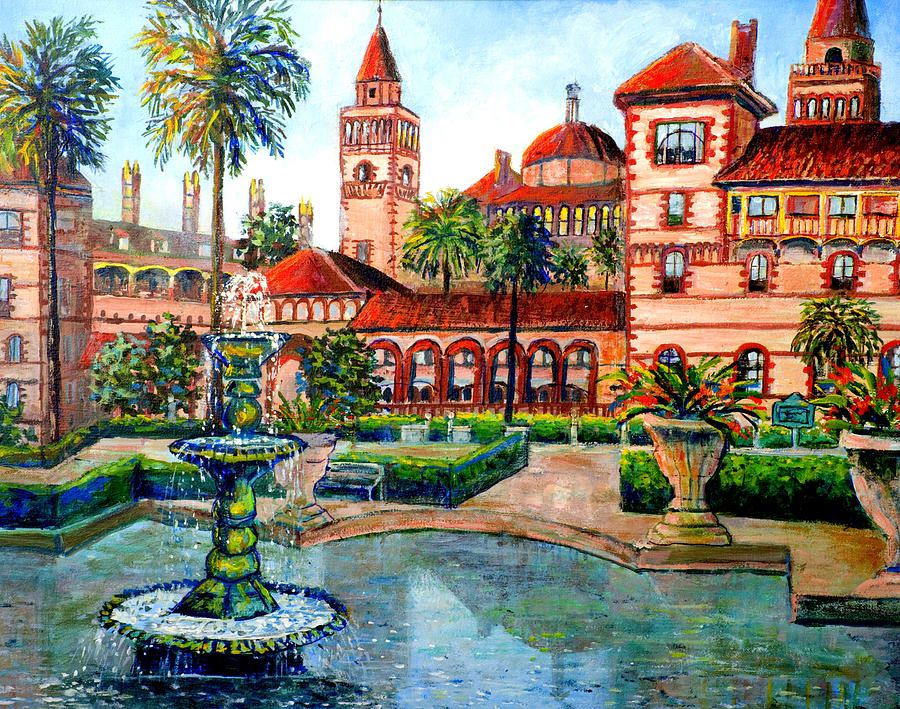 St Augustine Florida Painting by Lou Ann Bagnall