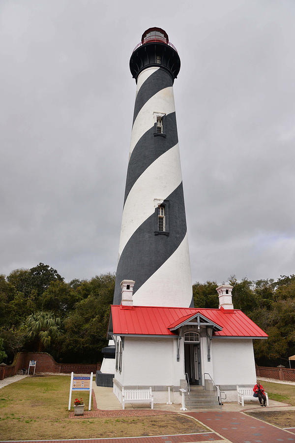 St. Augustine Lighthouse Photograph by Alan Lenk