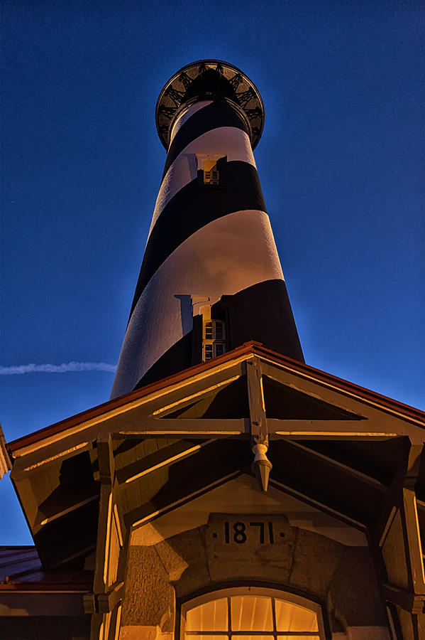 St. Augustine Lighthouse at Night Photograph by Joseph Desiderio