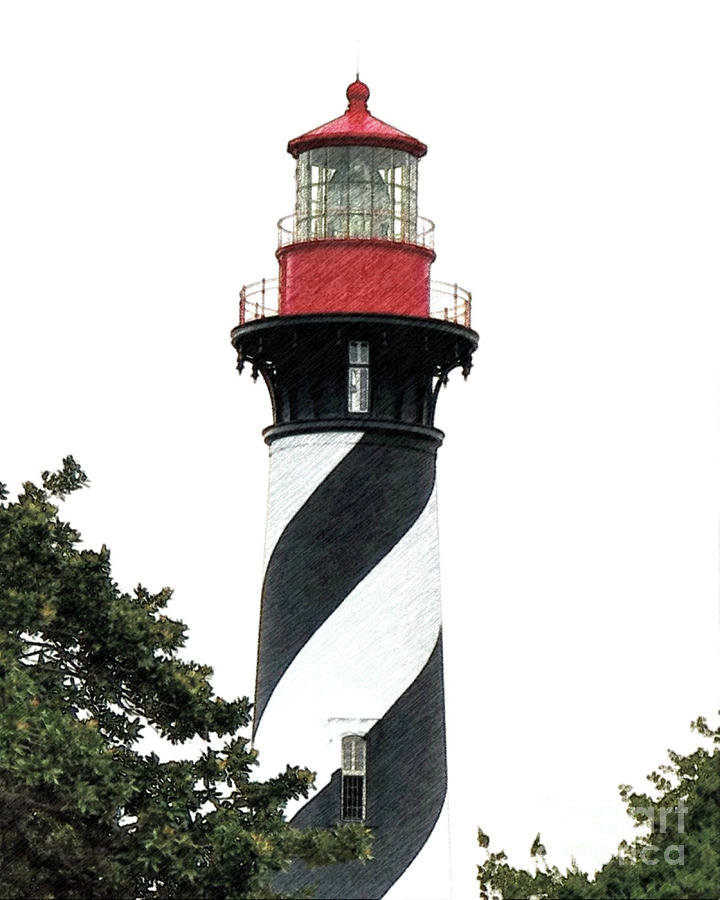 St. Augustine Lighthouse Digital Art