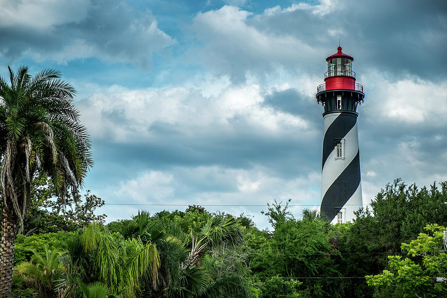 St. Augustine lighthouse Photograph by Louis Ferreira