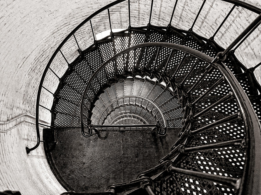 St Augustine Lighthouse Spiral Stairs 2 Photograph