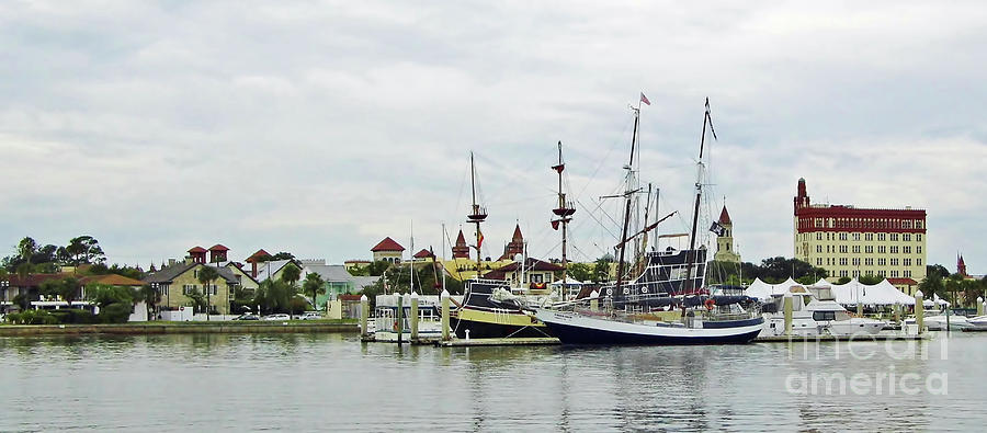St Augustine Marina From The Water Photograph by D Hackett
