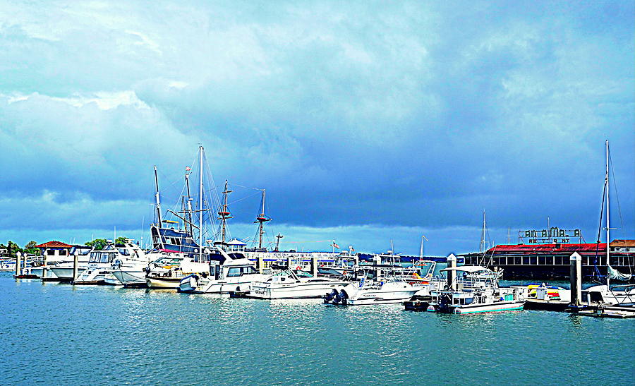 St. Augustine Marina Photograph by Laurie Perry
