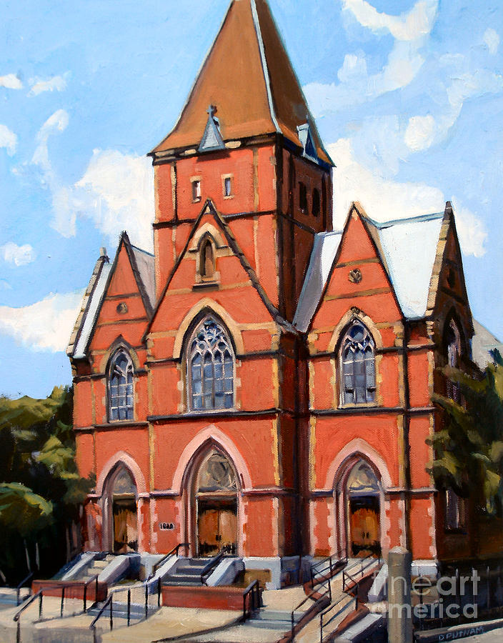 St. Augustines Church Painting by Deb Putnam