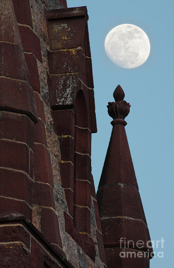 St Barnabas moon Photograph by Gene  Marchand
