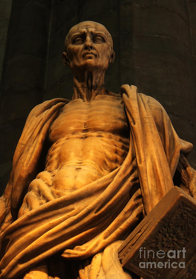 St. Bartholomew Photograph - St. Bartholomew in Milan Cathedral by Marco dAgrate by Gregory Dyer