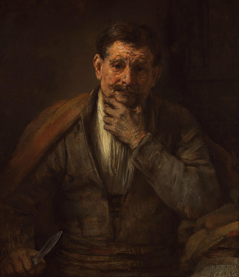 St. Bartholomew Painting by Rembrandt