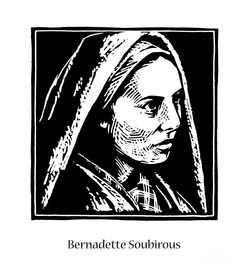 St. Bernadette Soubirous - JLBSO Painting by Julie Lonneman
