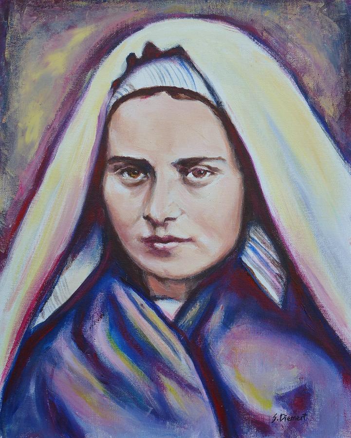 St. Bernadette Soubirous Painting by Sheila Diemert