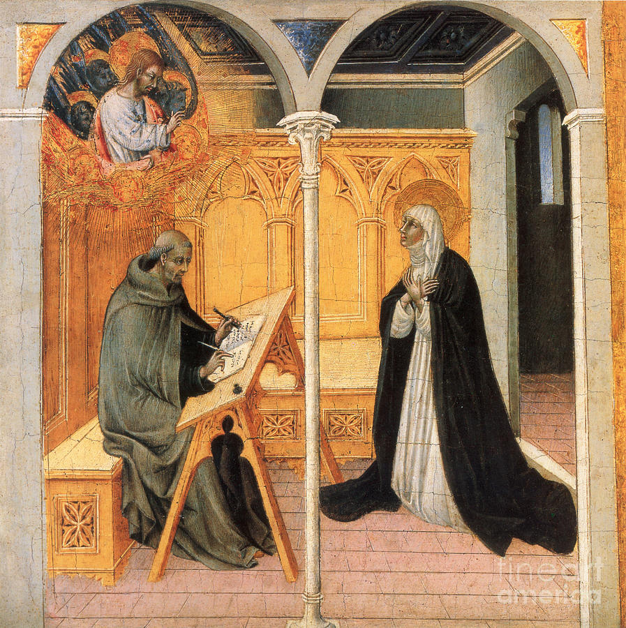 St. Catherine Of Siena Painting by Granger