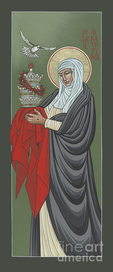 St Catherine of Siena- Guardian of the Papacy 288 Painting by William Hart McNichols