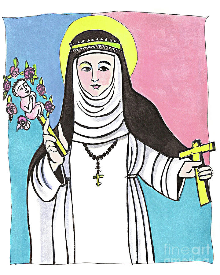 St. Catherine of Siena - MMCSI Painting by Br Mickey McGrath OSFS