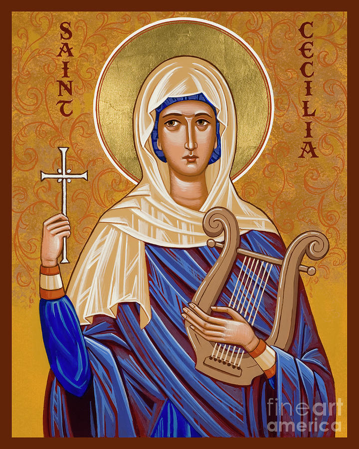 St. Cecilia - JCCLI Painting by Joan Cole