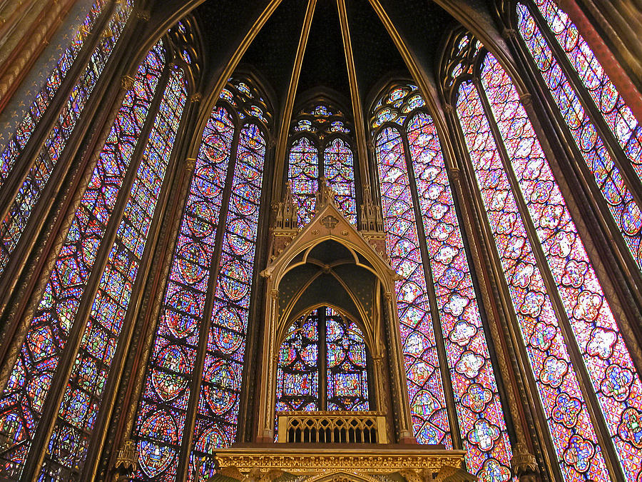 St Chapelle Paris Photograph by Alan Toepfer