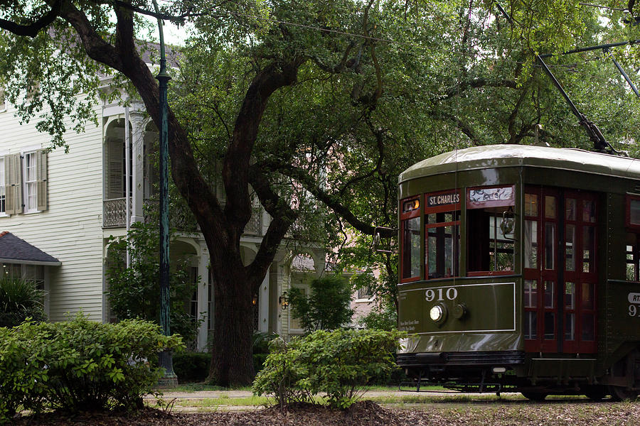 New Orleans Photograph - St Charles Streetcar by Garrison Crouch