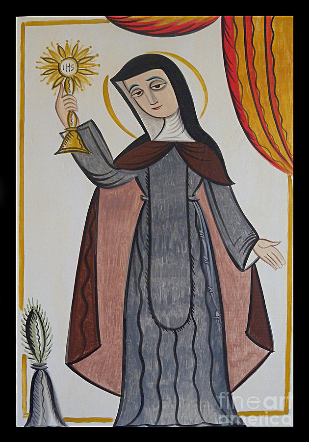 St. Clare of Assisi - AOCLS Painting by Br Arturo Olivas OFS