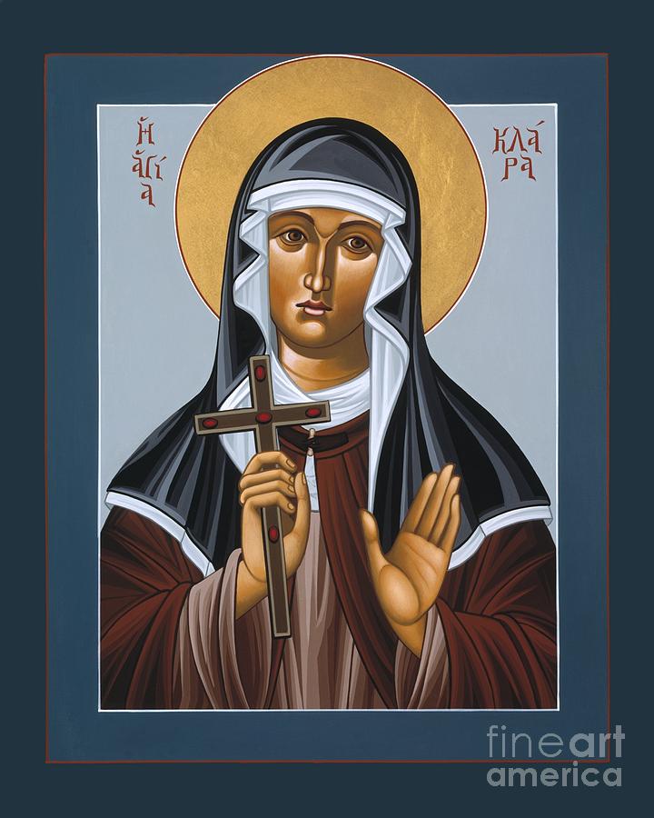 St Clare with the Jeweled Cross  Painting by William Hart McNichols