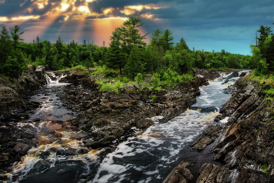 St. Louis river at Jay Cooke State Park MN Photograph by Peter Herman