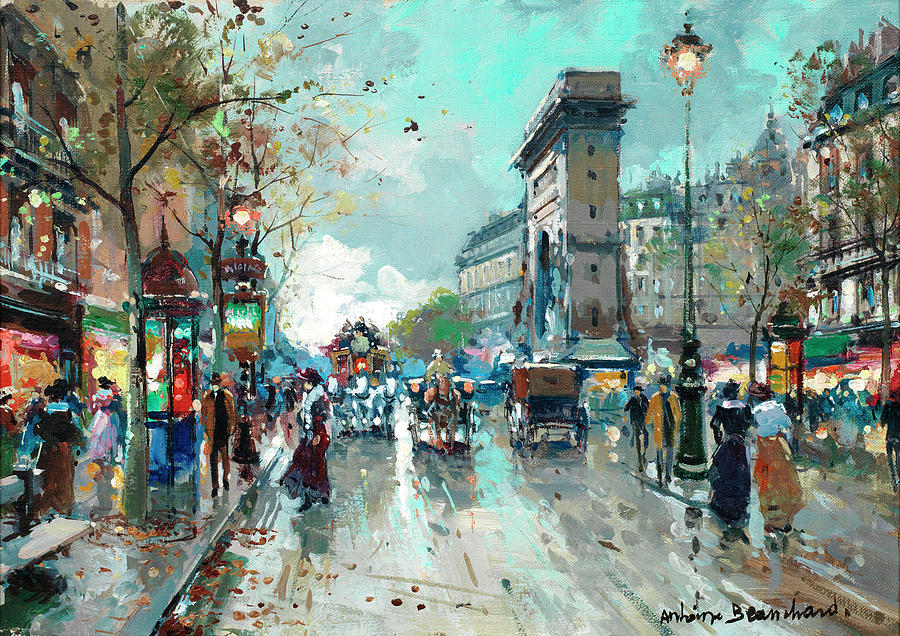 Paris Painting - St. Denis Gate by Antoine Blanchard