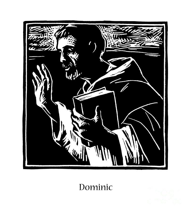 St. Dominic - JLDOM Painting by Julie Lonneman