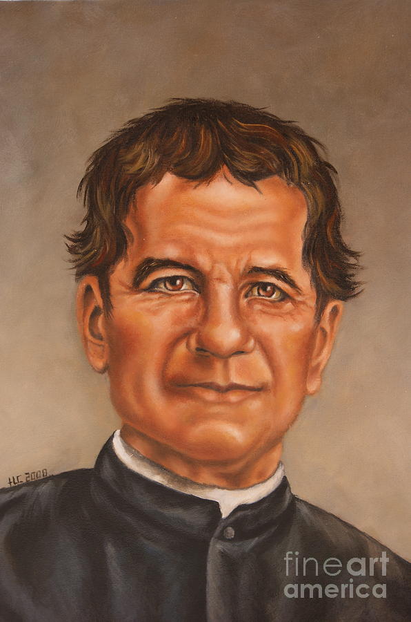 St. Don Bosco Painting by Theresa Cangelosi