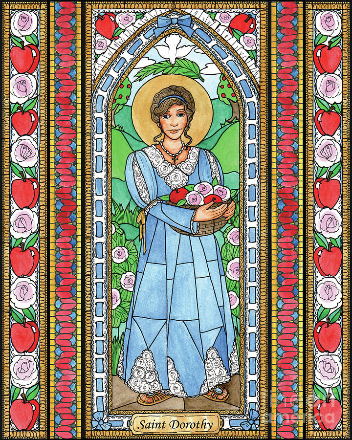 St. Dorothy Painting by Brenda Nippert