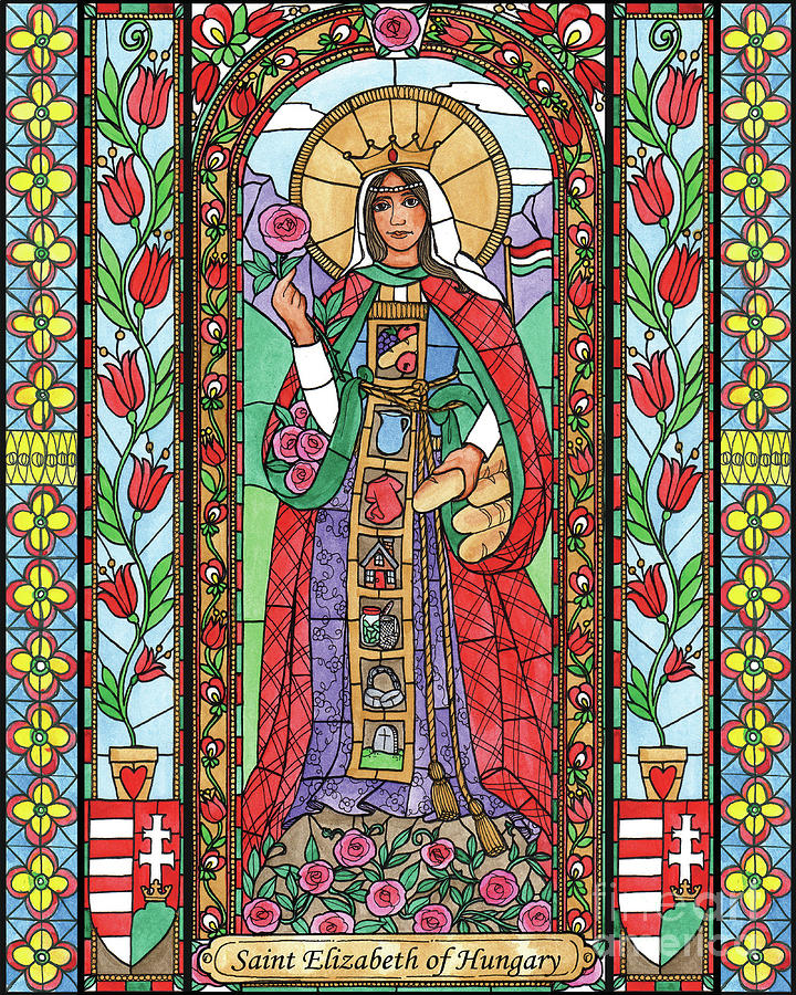 St. Elizabeth of Hungary Painting by Brenda Nippert