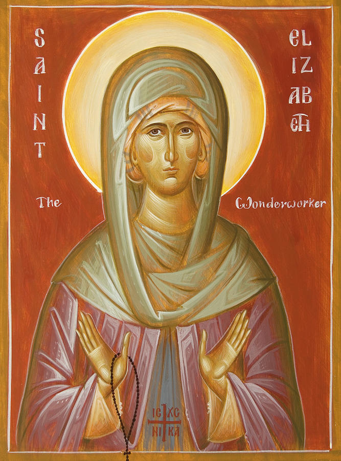 Orthodox Icon Painting - St Elizabeth the Wonderworker by Julia Bridget Hayes